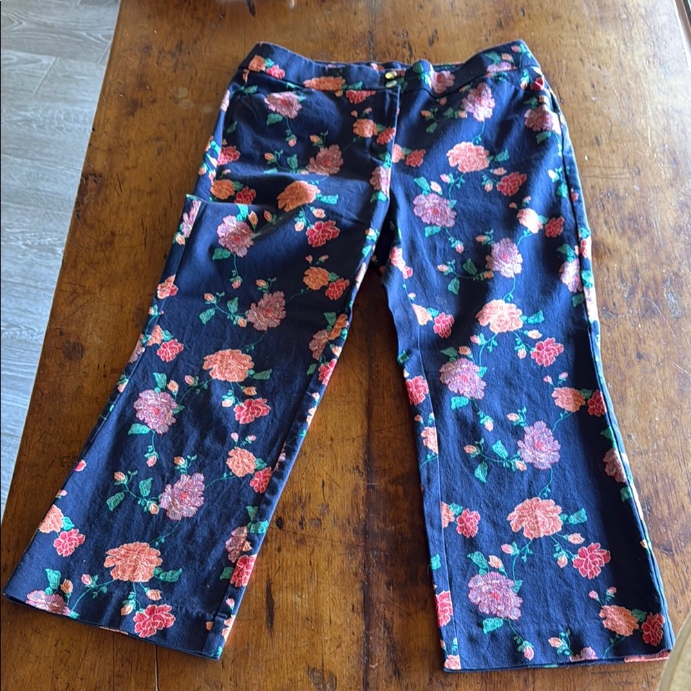 Floral Wide Leg Women's Jeans